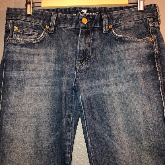 WOMENS 7 FOR ALL MANKIND JEANS SIZE 30 A Pocket - Picture 3 of 8